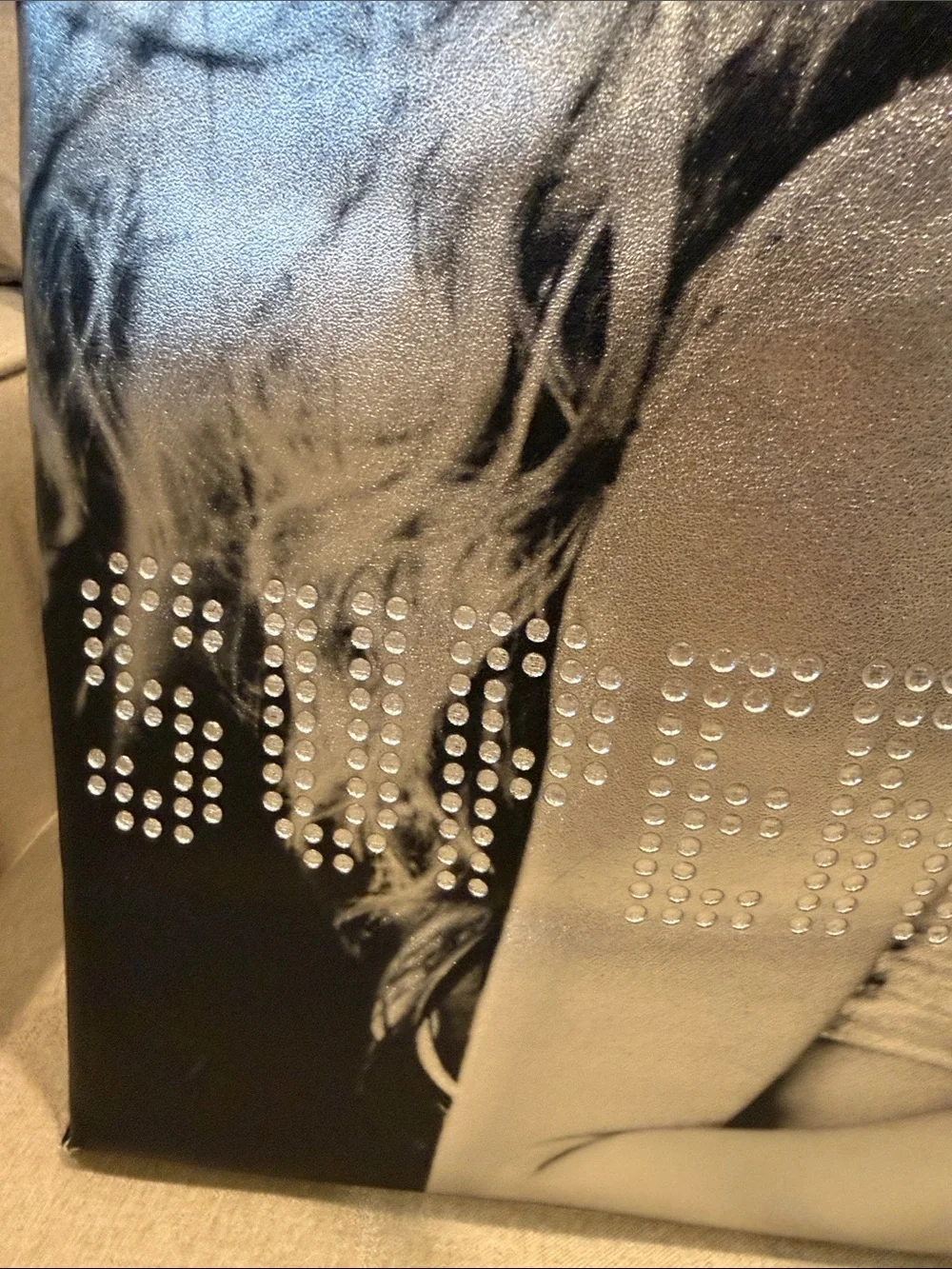 NWT Vintage Y2K Silver Victoria’s Secret Supermodel Heidi Klum large tote bag!